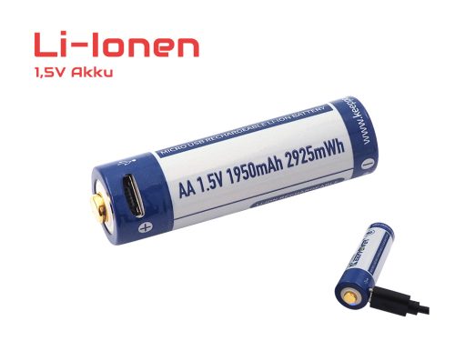 Keeppower-AA-1-5v-Lithium-Ionen-Akku-1950mAh-2925mWh